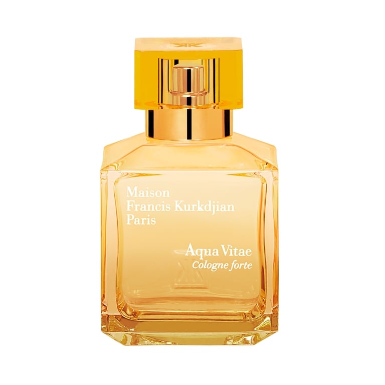 best solar fragrances: a bottle of Maison Francis Kurkdjian Aqua Vitae Cologne Forte Eau de Parfum