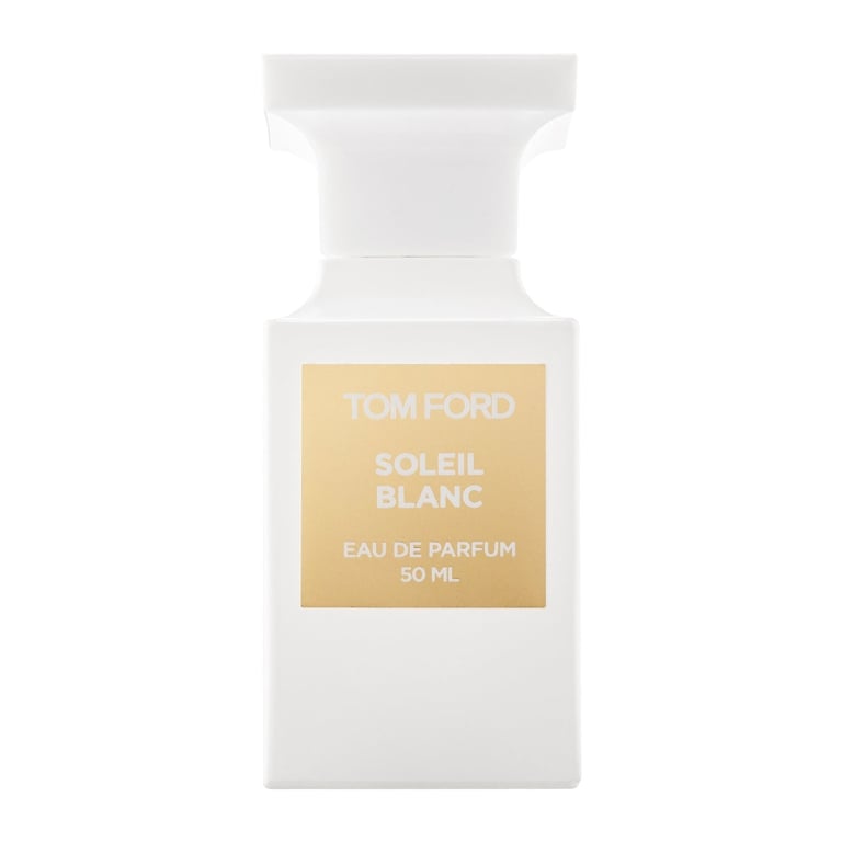 best solar fragrances: a bottle of Tom Ford Soleil Blanc Eau de Parfum