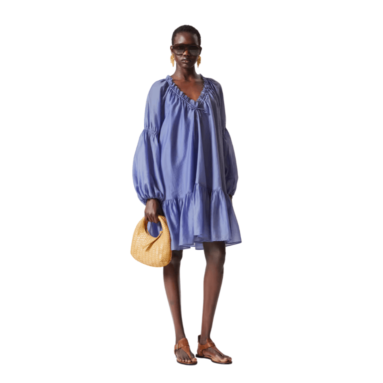 Flounced Mini Dress