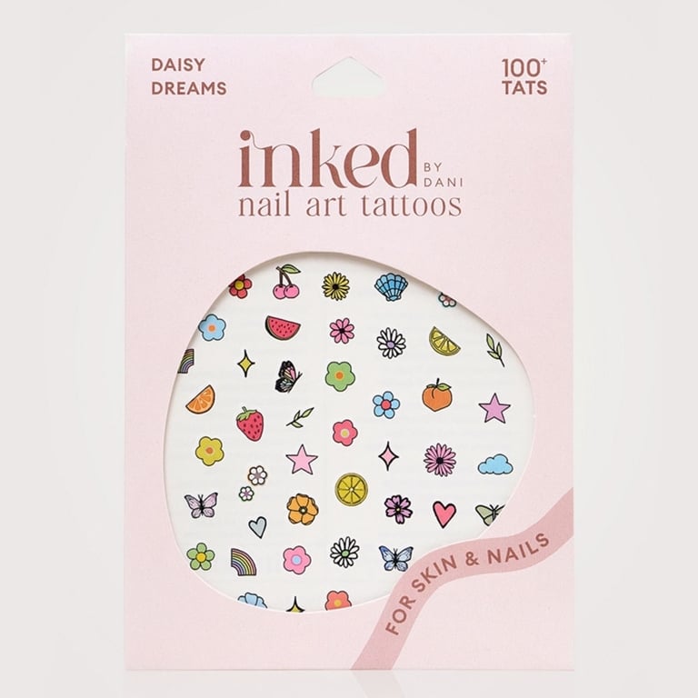 Inked by Dani Nail Art Tattoos in “Daisy Dreams”