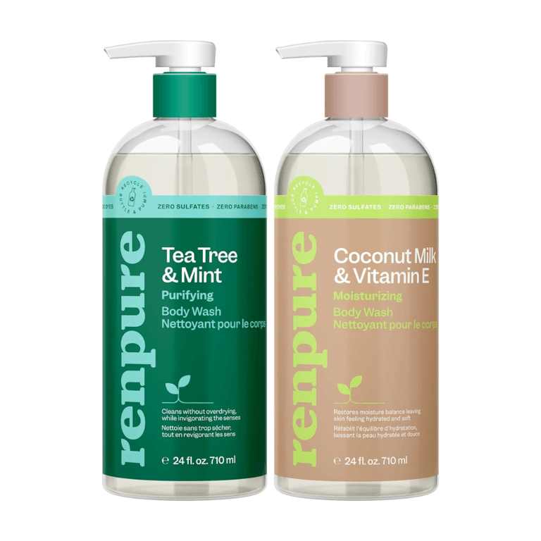 Renpure Tea Tree & Mint and Coconut Milk & Vitamin E Body Wash Set