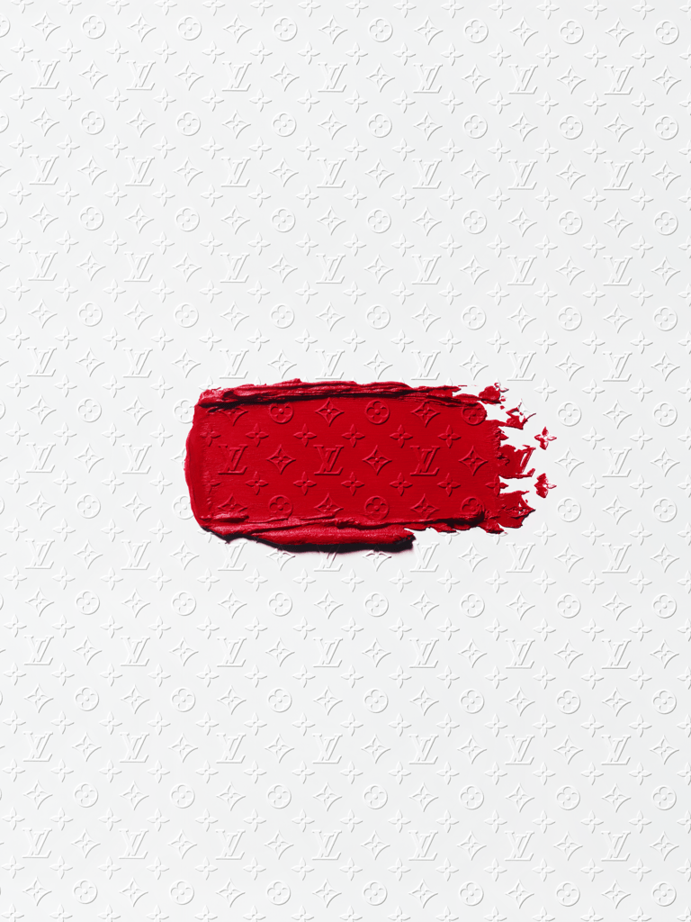 La Beauté Louis Vuitton Beauty launch, LV Rouge 854 Rouge Louis lipstick