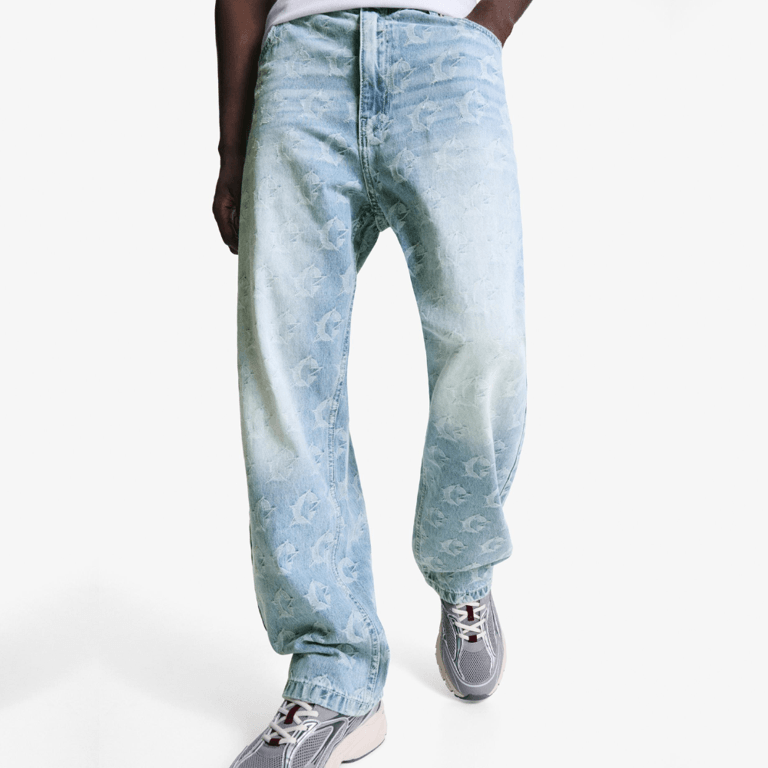 Bershka Baggy Jacquard Jeans