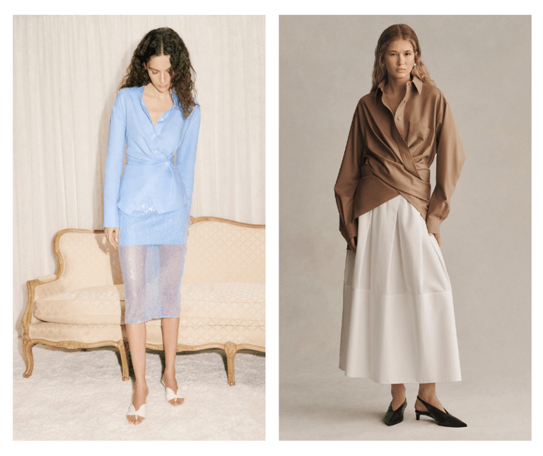 fashion week diary, button ups veronica beard