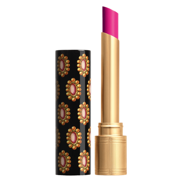 Gucci Glow & Care Lip Colour in “402 Vantine Fuchsia”