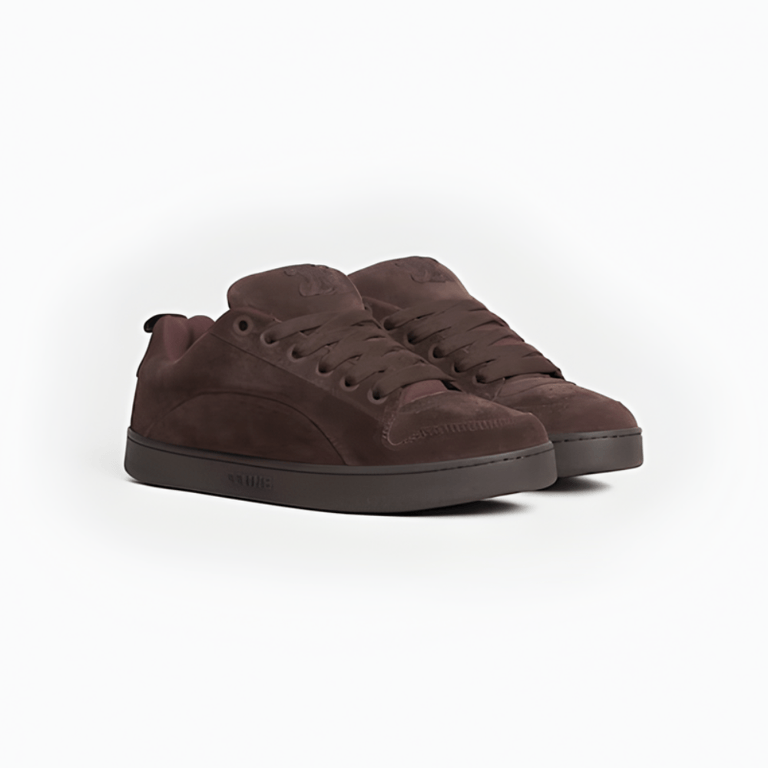 Celine seasonal sneakers in brown suede