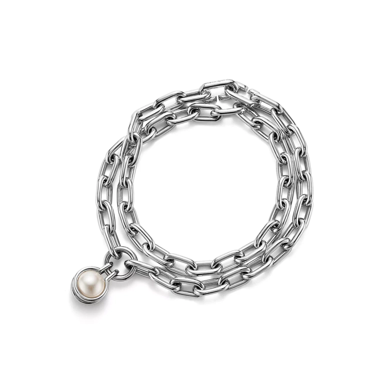 Tifanny & Co. Pearl Sterling Silver Bracelet