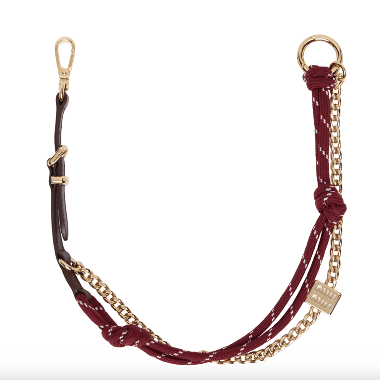 Miu Miu Leather Cord Chain
