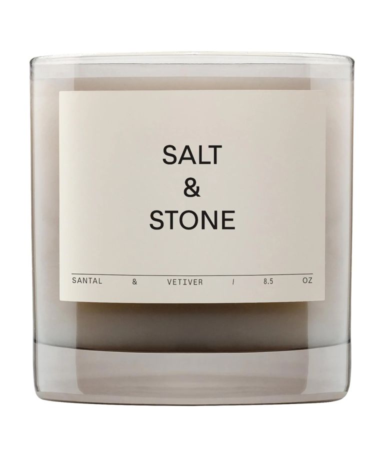 Cortisol face: Salt & Stone Santal-Vetiver candle
