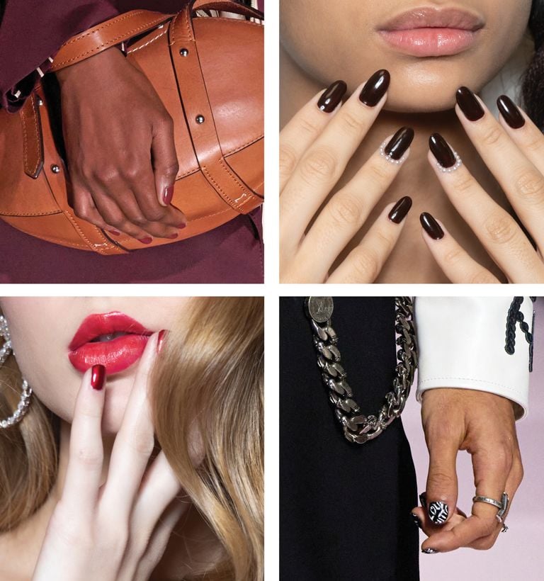Fall Beauty Trends: dark nail polish, plum nails