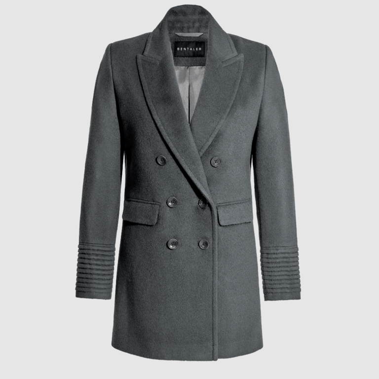Baby Alpaca Peak Collar Topcoat