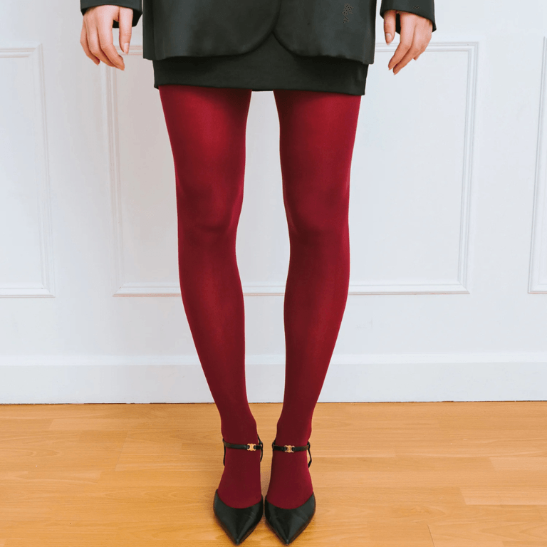 Brunette The Label Burgundy Tights