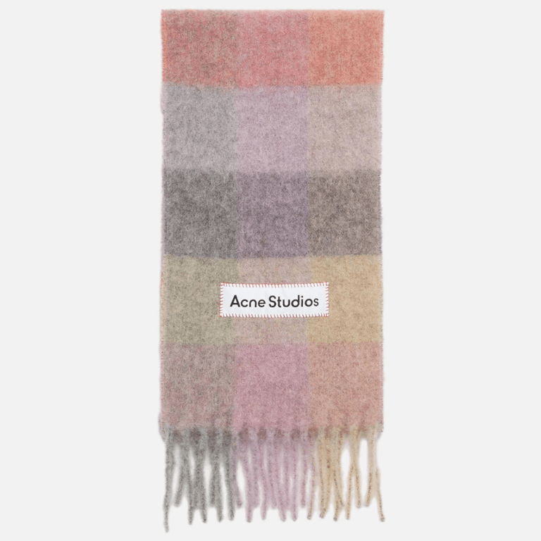 Acne Studios Mohair Checked Scarf