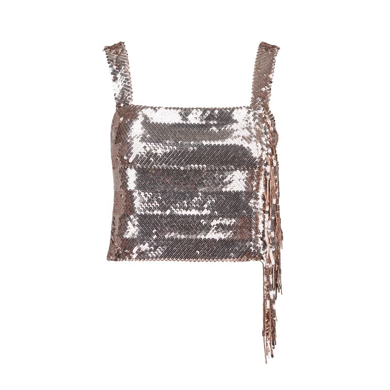 Sequin Fringe Top