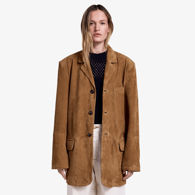 SMYTHE Suede Weekend Jacket