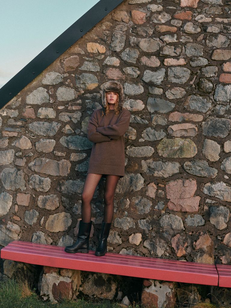 Brands doing sustianability right: Reformation 100 percent recycled Nativa wool sweater.