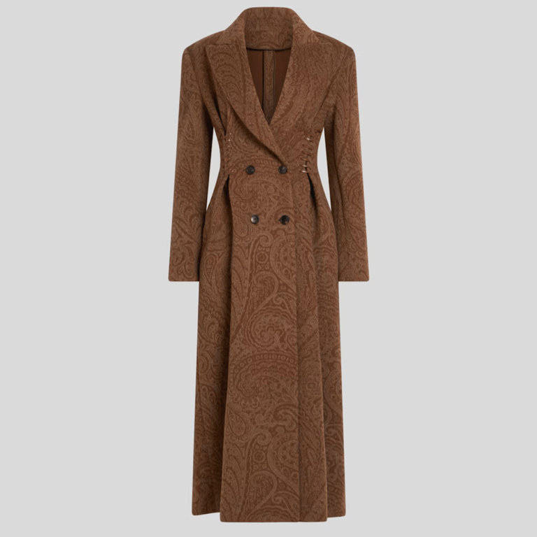 Etro Paisley Jacquard Double-Breasted Coat