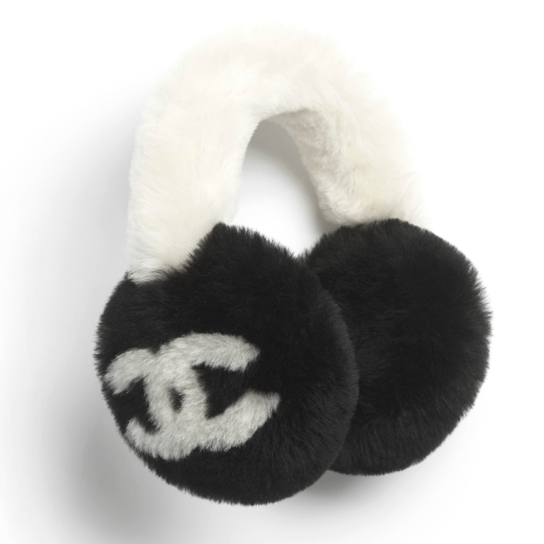 Chanel Shearling Lambskin Earmuffs