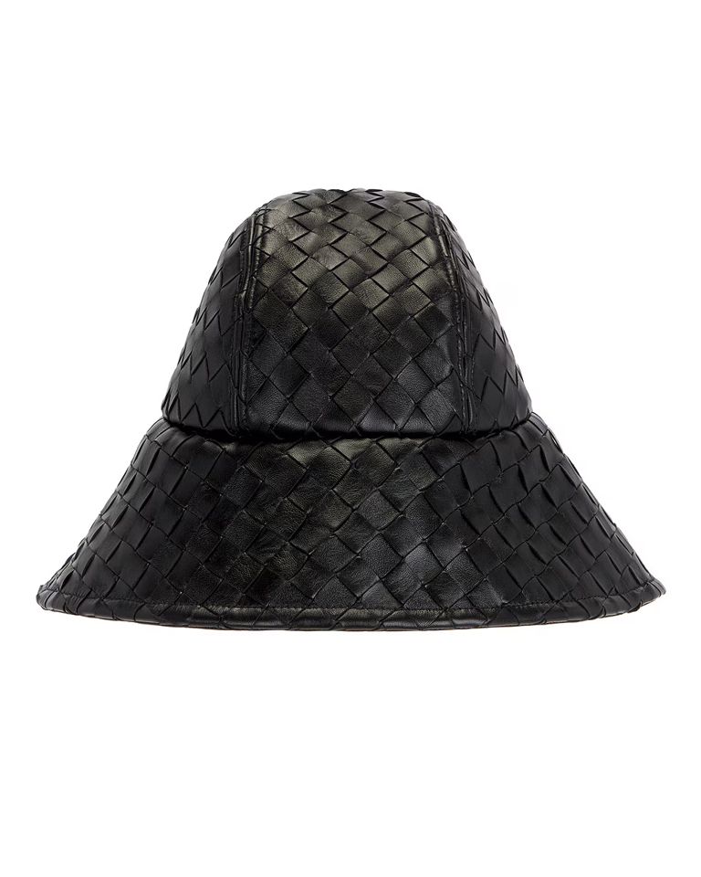 Bottega Veneta Intrecciato Leather Hat