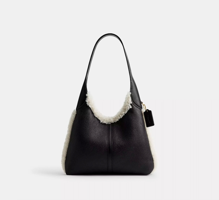 coach shearling brooklyn bag