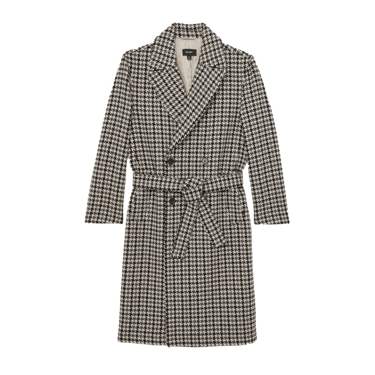 Reiss Wool Double-Breasted Overcoat