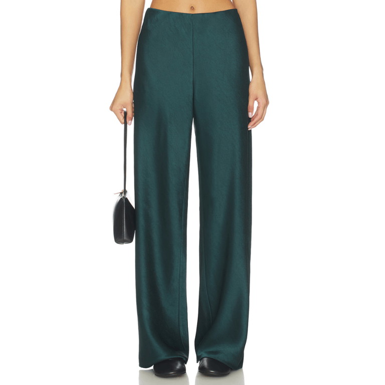 Vince High Waist Fluid Satin Pant