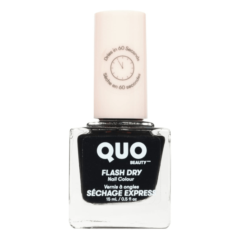 Quo Beauty Flash Dry Nail Colour in “Little Black Dress”