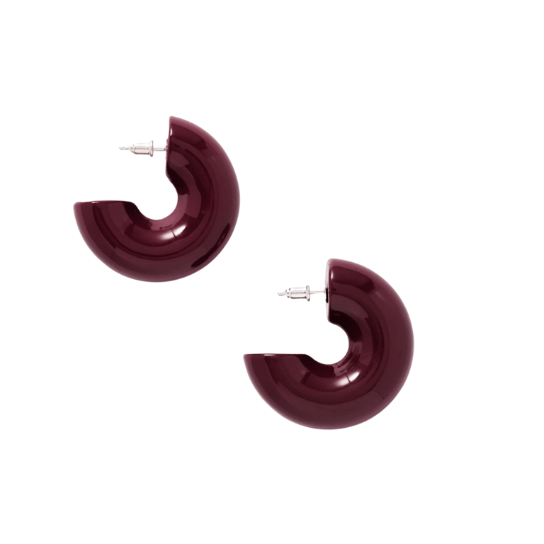 Uncommon Matters Beam Wood Hoop Earrings