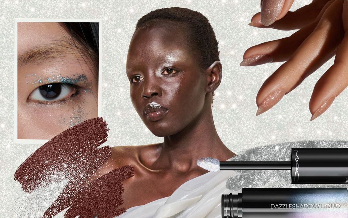 glitter makeup holiday beauty