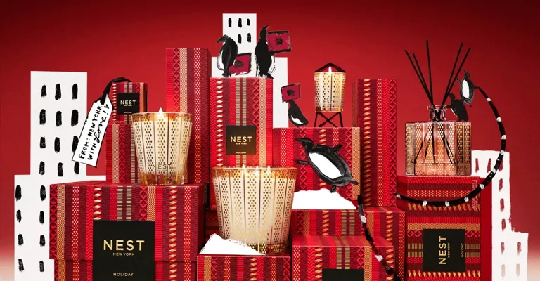 Donald Robertson’s Whimsical Take on NEST's Holiday Candles