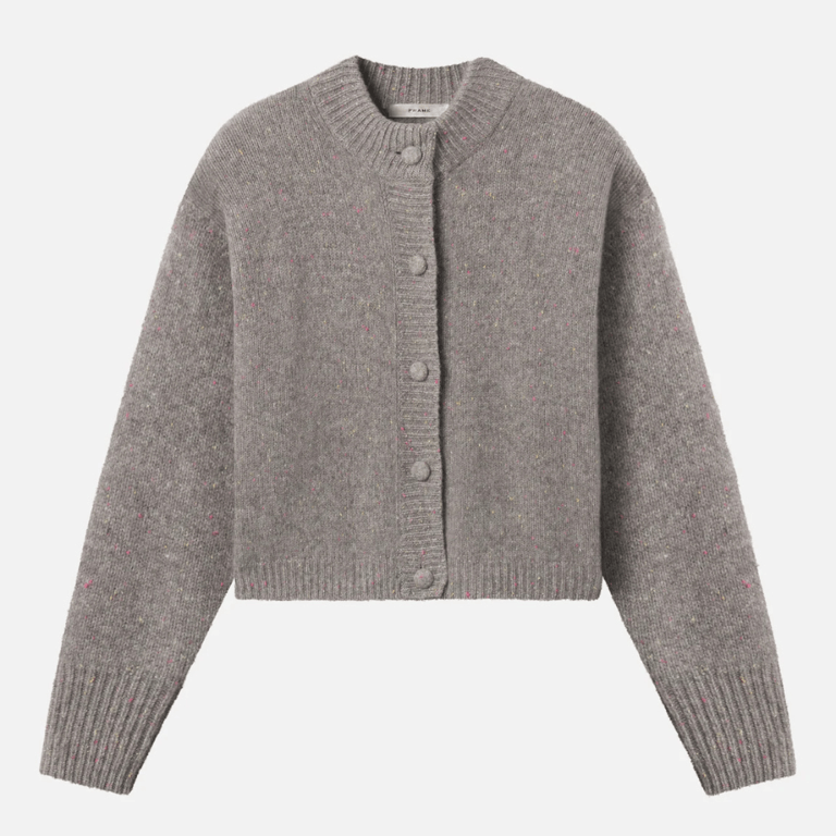 FRAME Cashmere Fleck Cardigan 