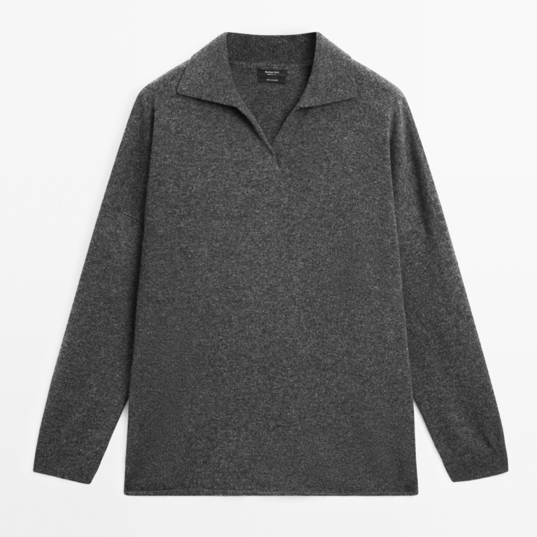 Massimo Dutti Oversized Cashmere Sweater