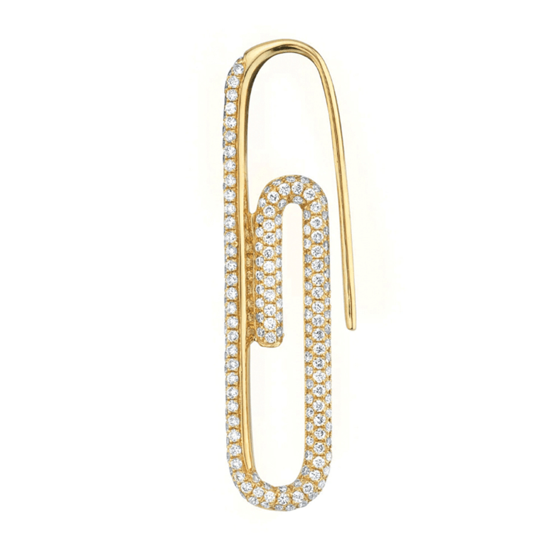 Anita Ko Diamond Paperclip Earrings