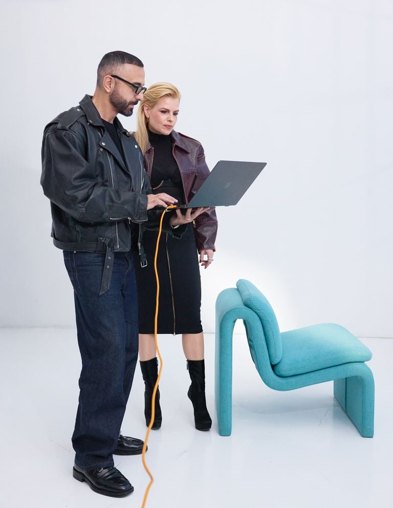 FASHION's Publisher Deidre Marinelli and FASHION's Senior Creative Director for FASHION and Events George Antonopoulos.