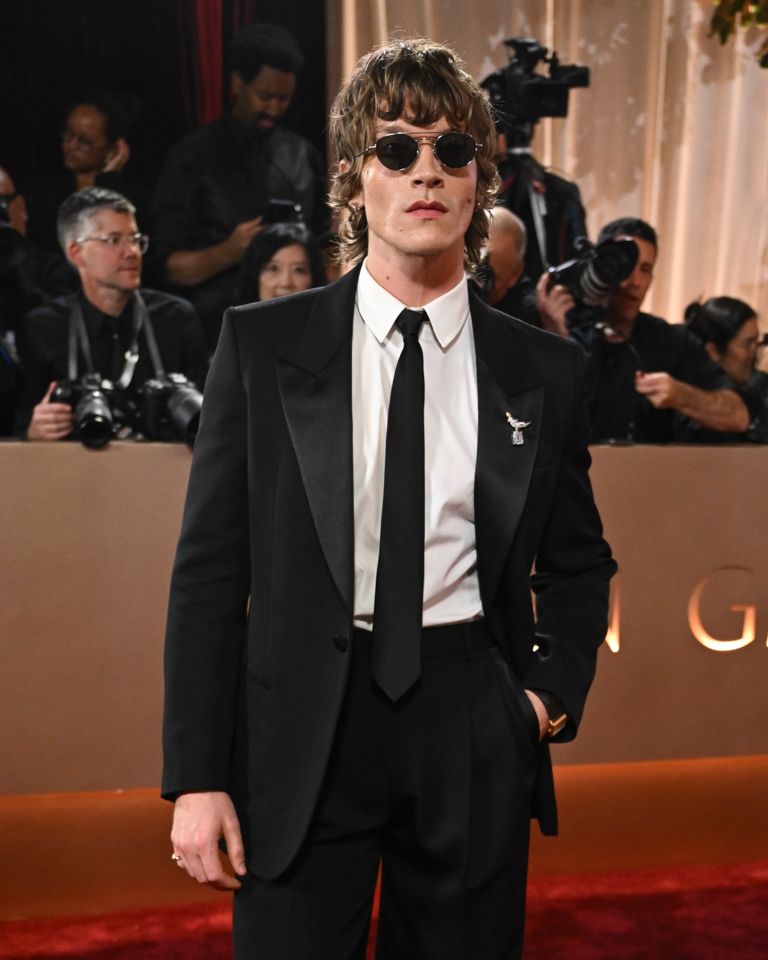 Connor Storrie, heated rivalry star, at the golden globes