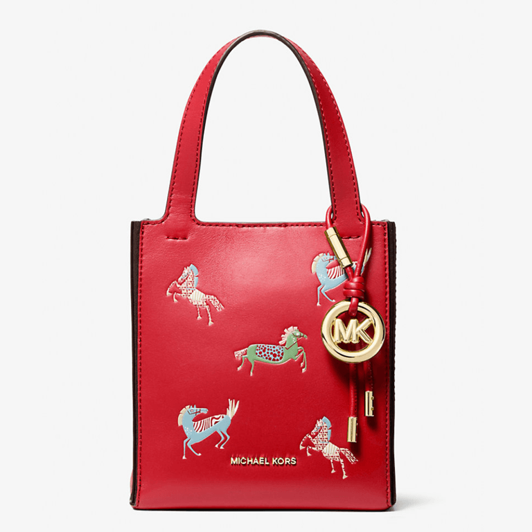 Jordi Small Leather Convertible Tote Bag