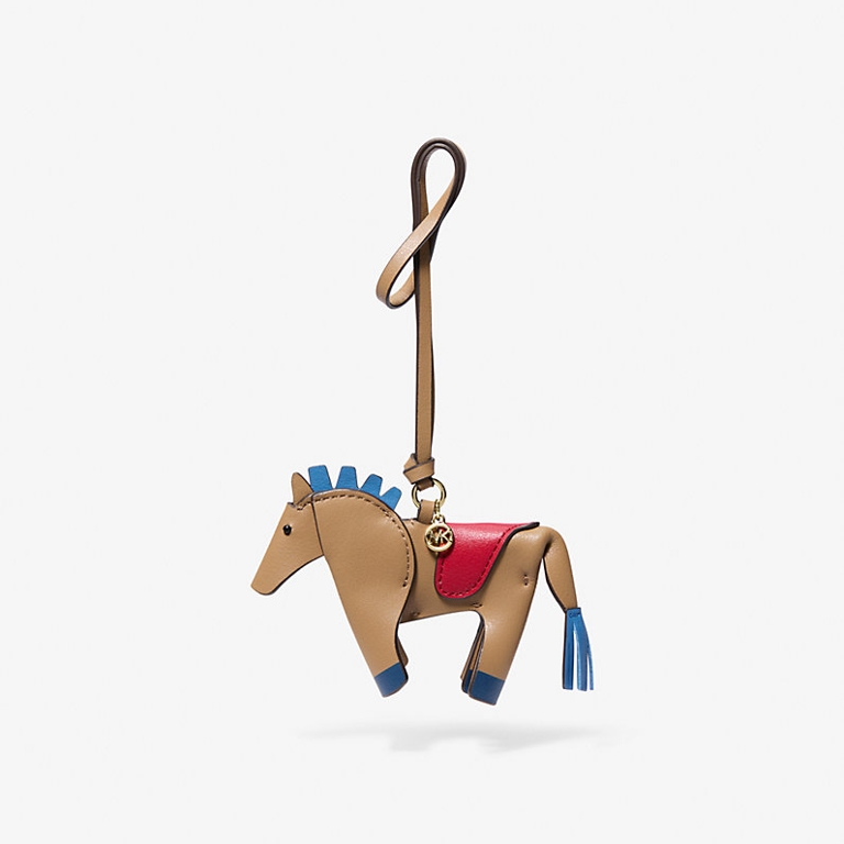 Leather Horse Bag Charm