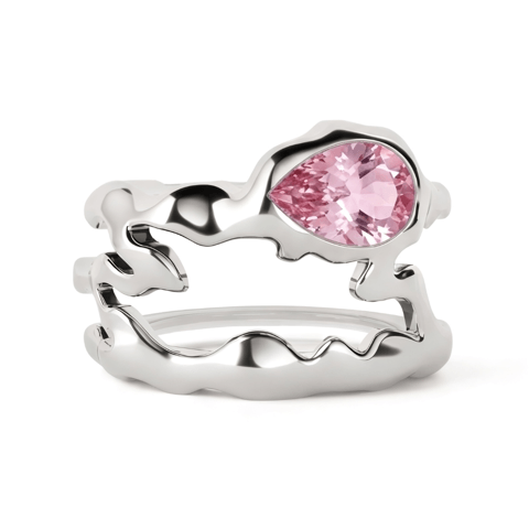 Steff Eleoff Pink Teardrop Tech Ring Cover