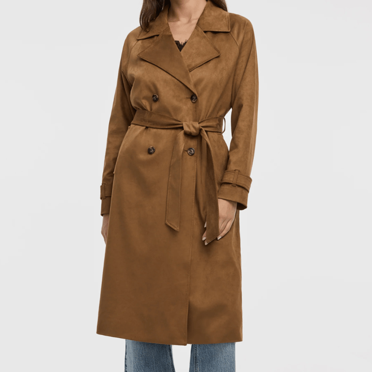 Reitmans Faux Suede Trench Coat