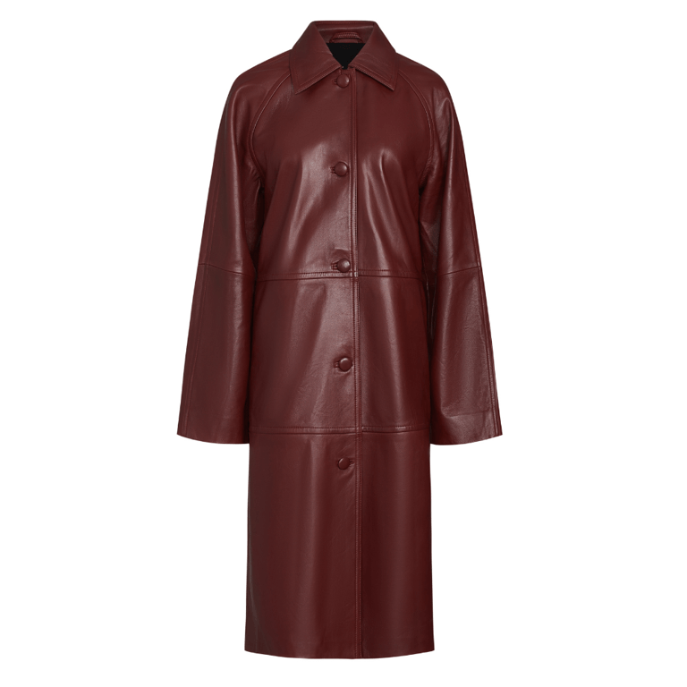 Reformation Veda Beck Leather Trench