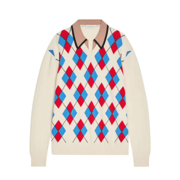 Dries Van Noten Argyle Sweater
