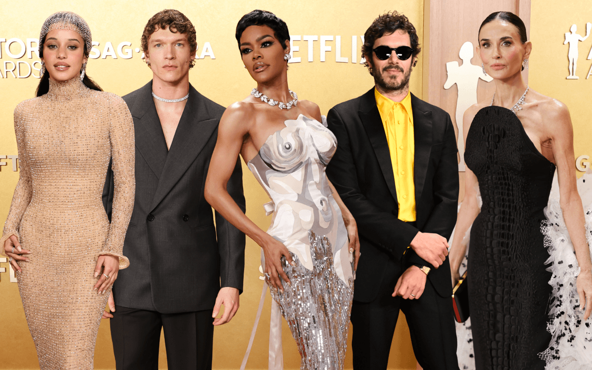 sag awards 2026, actor awards red carpet fashion