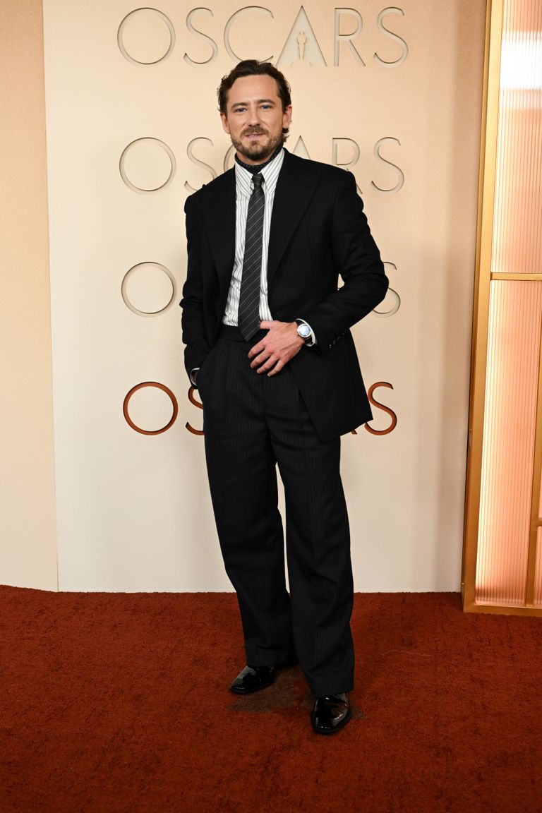 2026 Oscars Red Carpet fashion: Lewis Pullman in Saint Laurent
