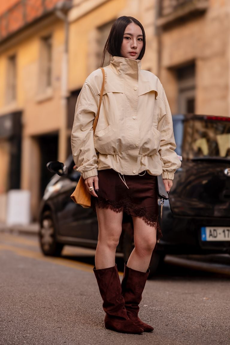 A person wears a water-resistant jacket. best spring jackets