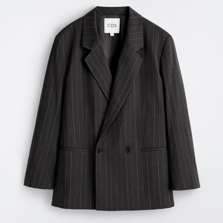 COS Pinstriped Double Breasted Blazer