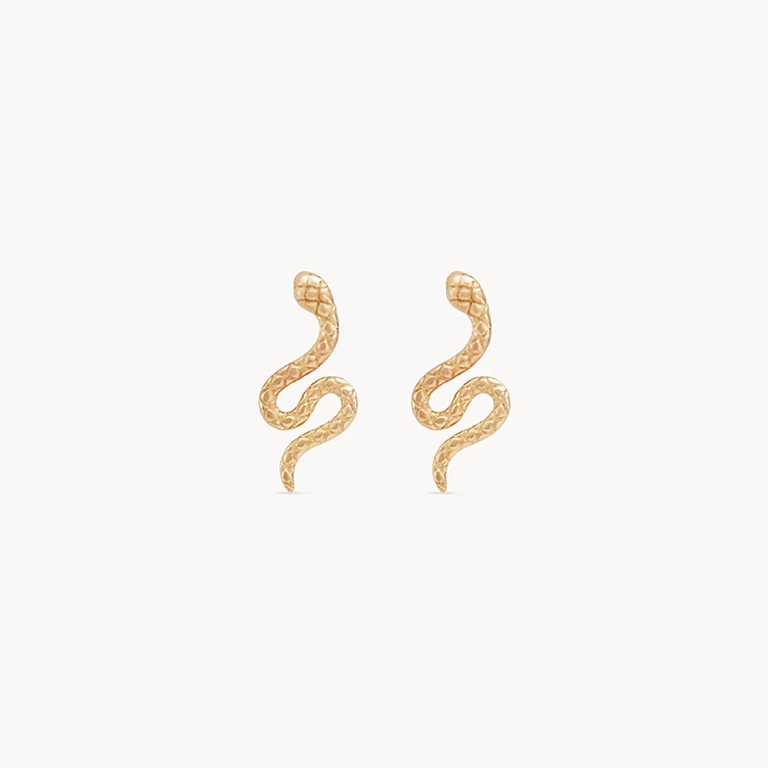 Bluboho Revival Dainty Snake Earrings