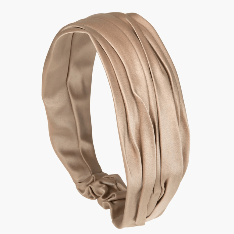 Jennifer Behr Natasha Headwrap in “Oyster” 