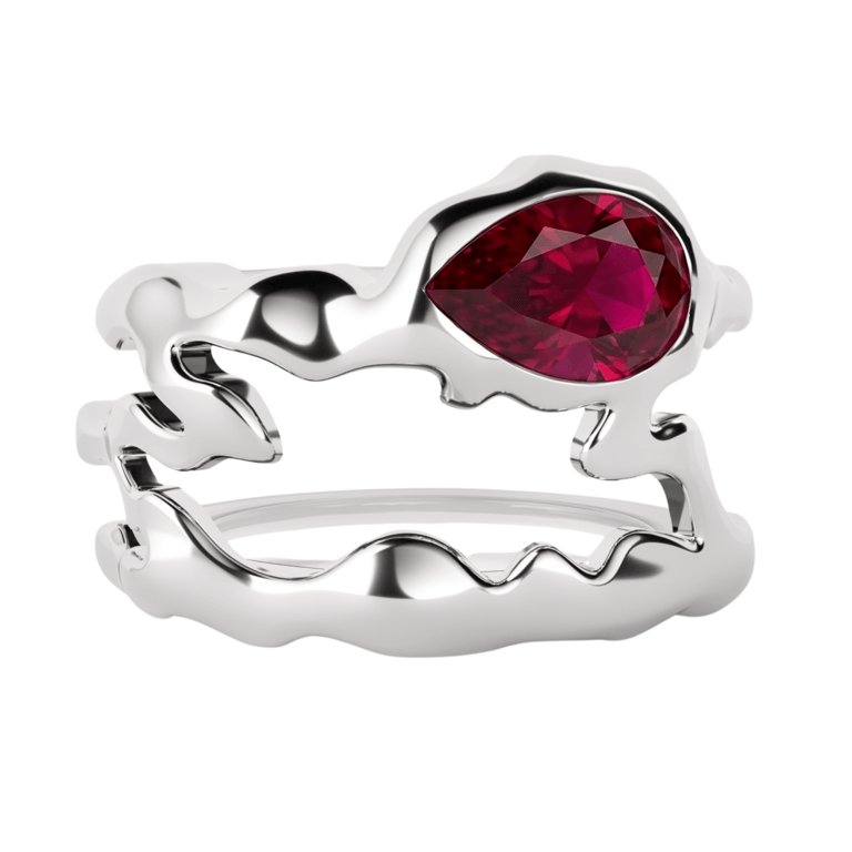 Steff Eleoff Ruby Red Smart Ring Cover