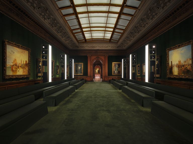 Louis Vuitton Frick museum runway show