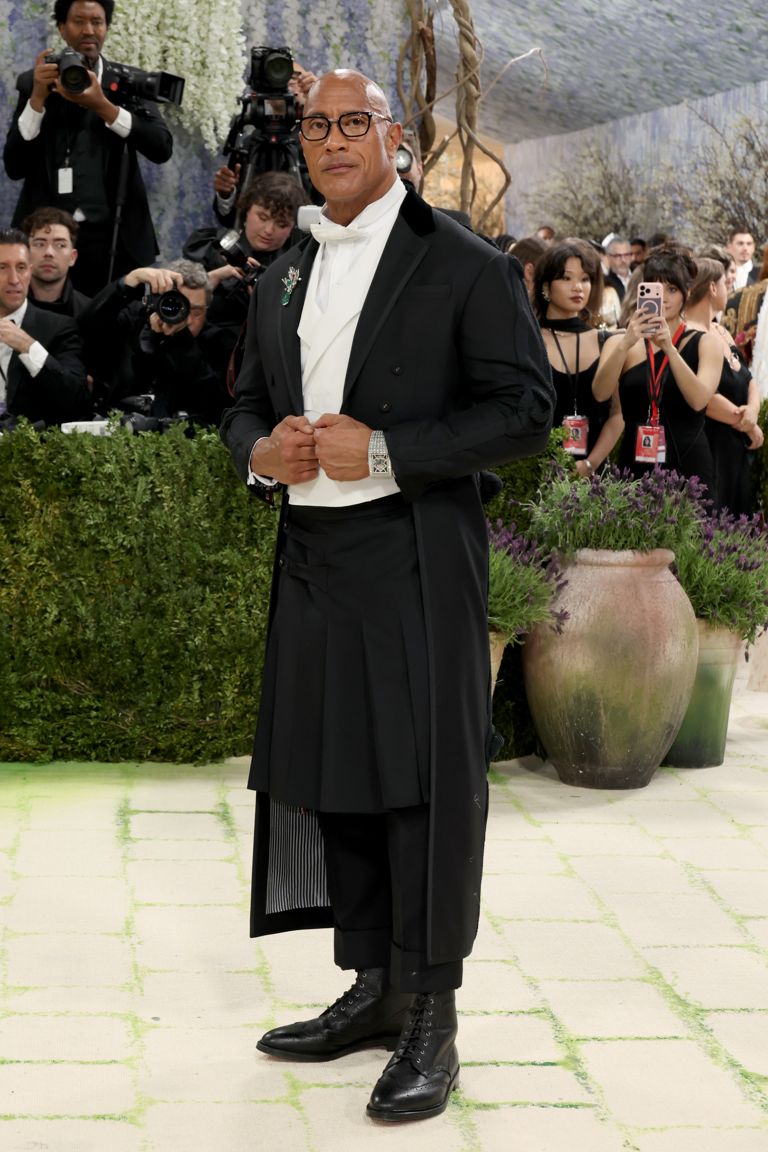NEW YORK, NEW YORK - MAY 04: Dwayne Johnson attends the 2026 Met Gala celebrating "Costume Art" at the Metropolitan Museum of Art on May 04, 2026 in New York City. (Photo by John Shearer/WireImage)